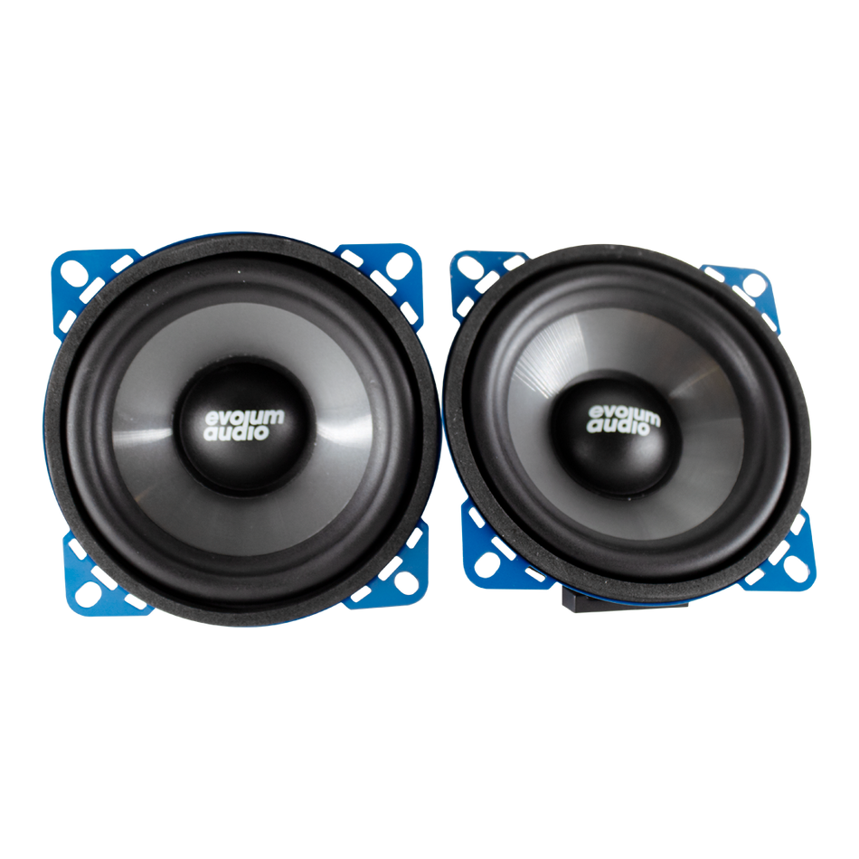 2 Bocinas Medio Rango 4 Cono De Papel Car Audio Au4