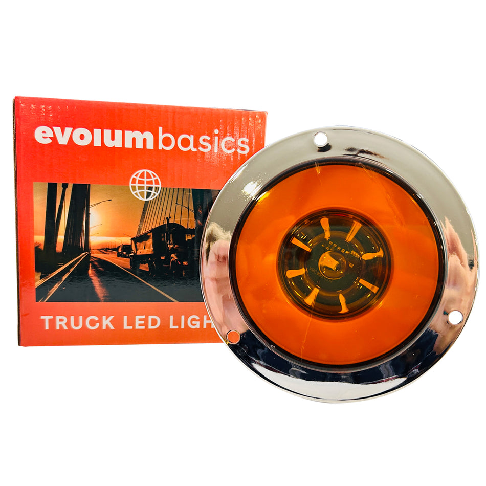 Plafon Circular 4" C/Bisel Cromo Modelo BAS-001