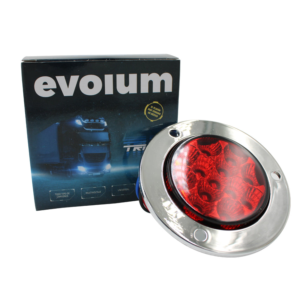 Plafon Circular 2¨ C/Bisel Cromo Luz Fija y con Estrobo C003