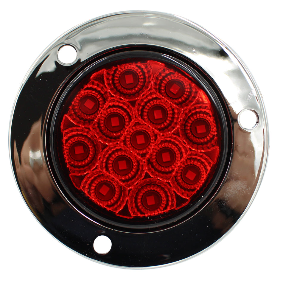 Plafon Circular 2¨ C/Bisel Cromo Luz Fija y con Estrobo C003