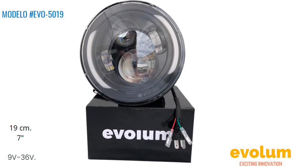 Faro Circular Hiperled, Led Con Estrobo Evo-5019
