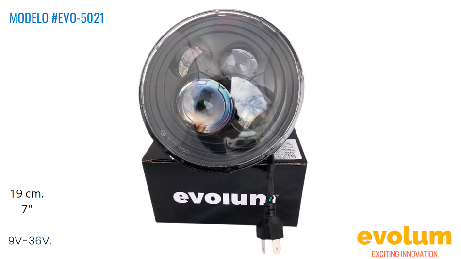 Faro Circular Hiperled, Led Con Estrobo Evo-5021