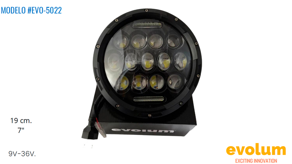 Faro Circular Hiperled, Led Con Estrobo Evo-5022