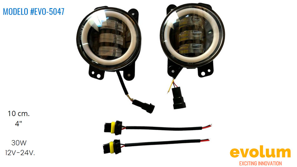 Faro Circular Hiperled, Led Con Estrobo Evo-5047 PAR