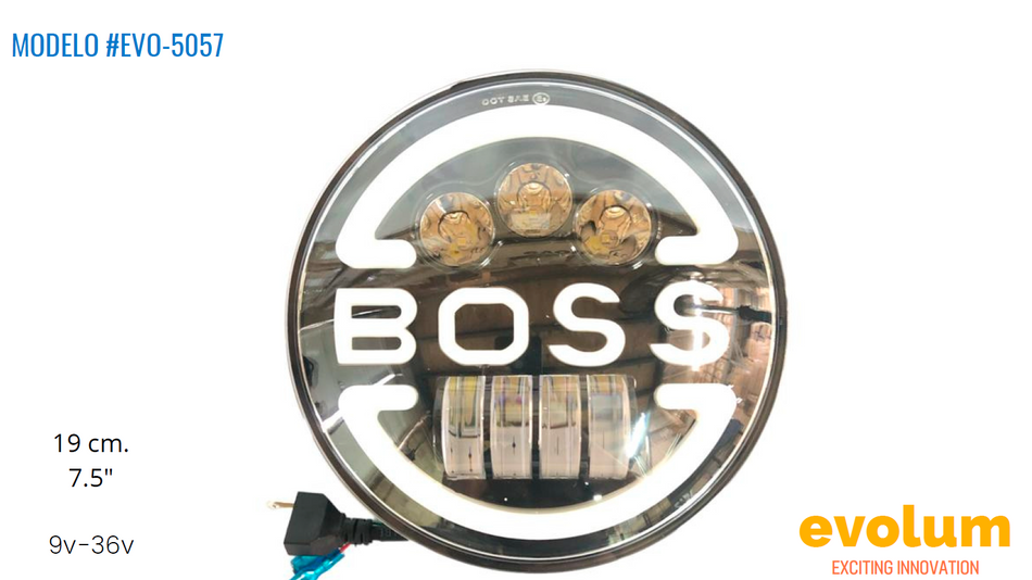 Faro Circular Hiperled, Led Con Estrobo Evo-5057