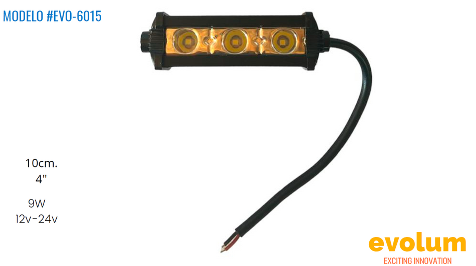 Barra Rectangular 10cm Hiperled Evo-6015