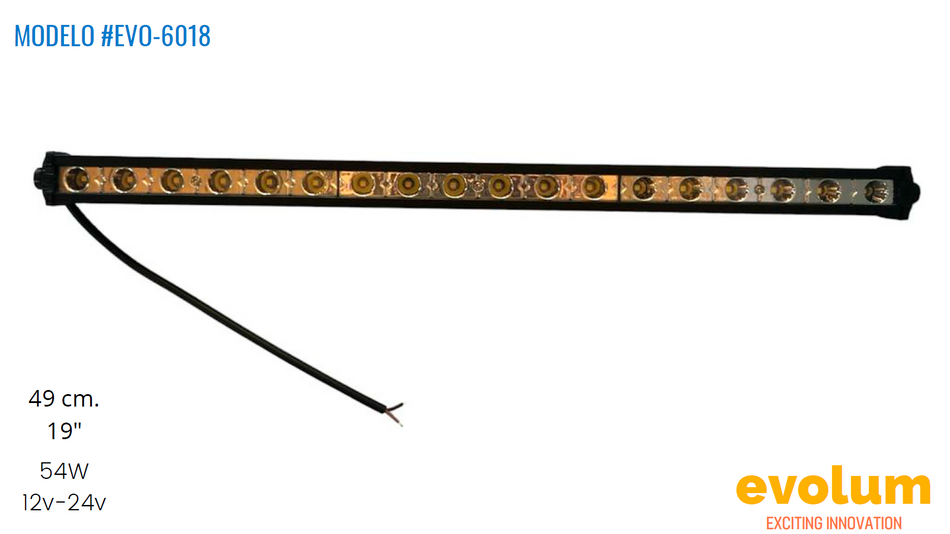Barra Rectangular 49cm Hiperled Evo-6018