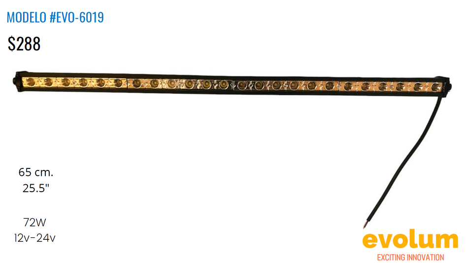 Barra Rectangular 65cm Hiperled Evo-6019
