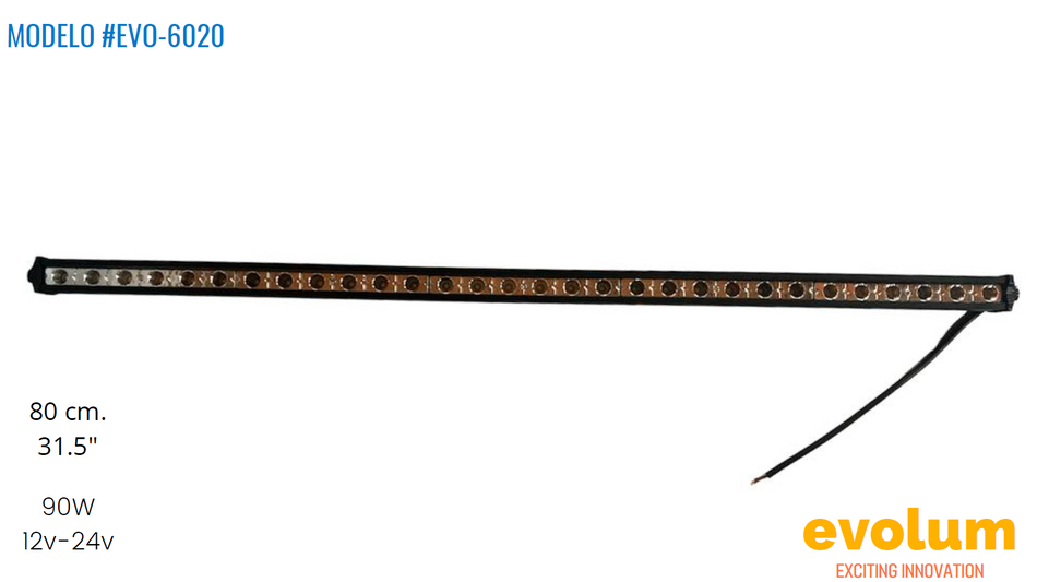 Barra Rectangular 80cm Hiperled Evo-6020