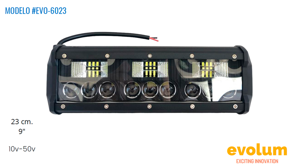 Faro Rectangular Hiperled, Evo-6023