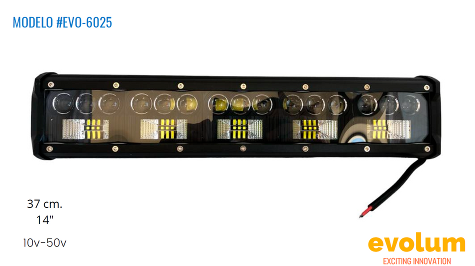 Faro Rectangular Hiperled, Evo-6025