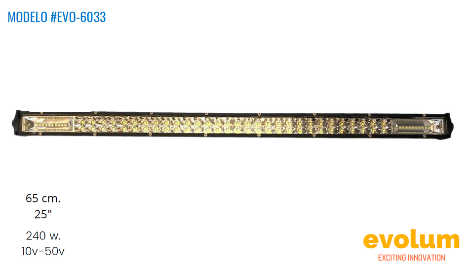 Barra Rectangular Hiperled 65cm, Evo-6033