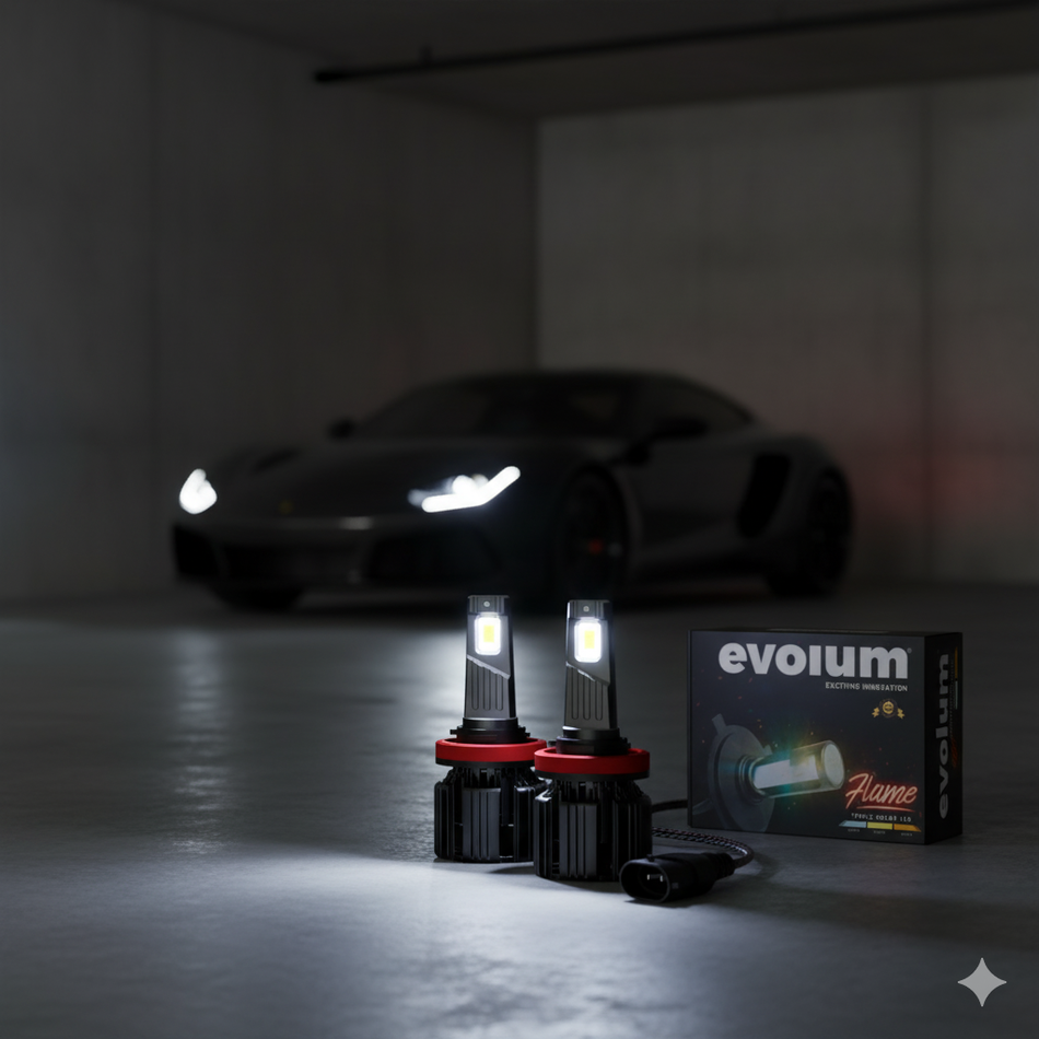 Focos Led Faros Kit Automotriz Flame H1 H3 H7 H11 9005 9006