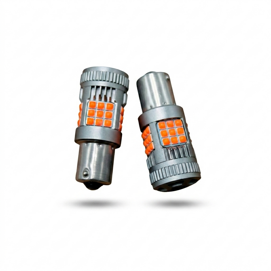 Par Foco Led Bombilla de Pellizco 1141 Ventilador y Estrobo