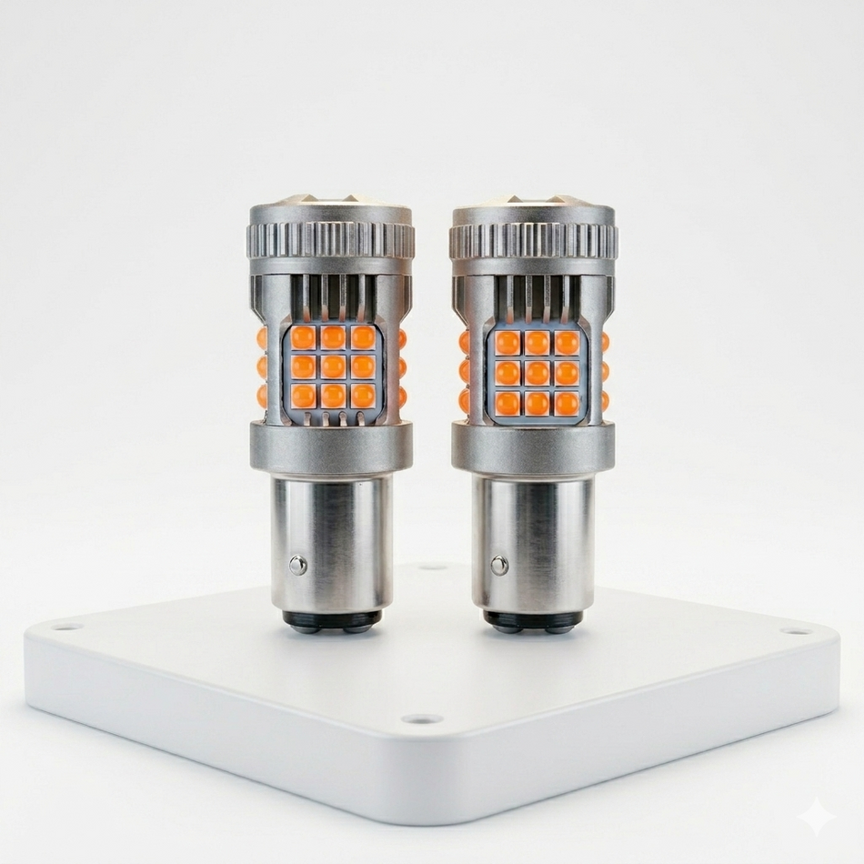 Par Foco Led Bombilla de Pellizco 1157 Ventilador
