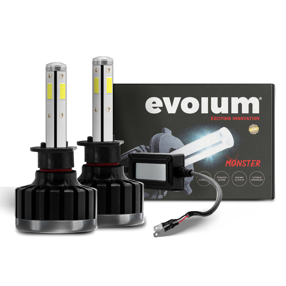 Focos Led Faros Kit Automotriz Monster H1