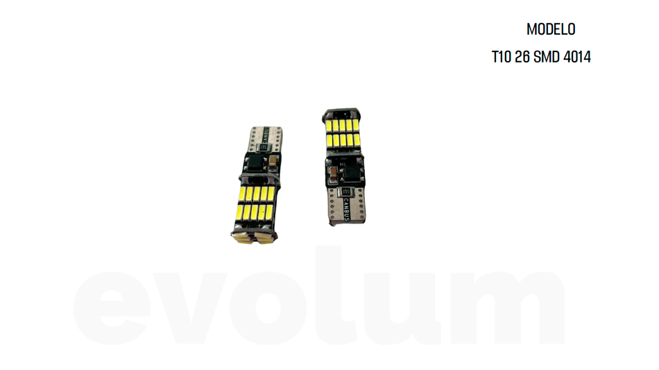 Foco de Pellizco T10 26SMD 4014 W