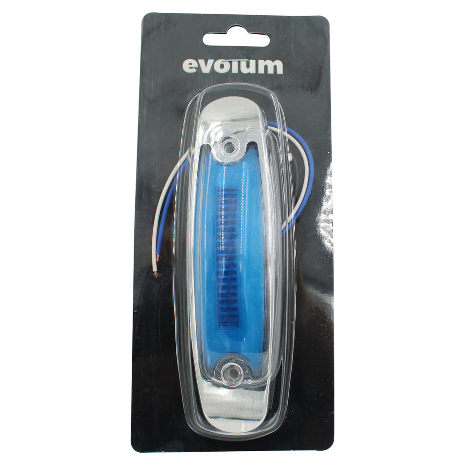 Plafón Led Rectangular 6¨ Con Bisel Cromo C/Estrobo Tr108
