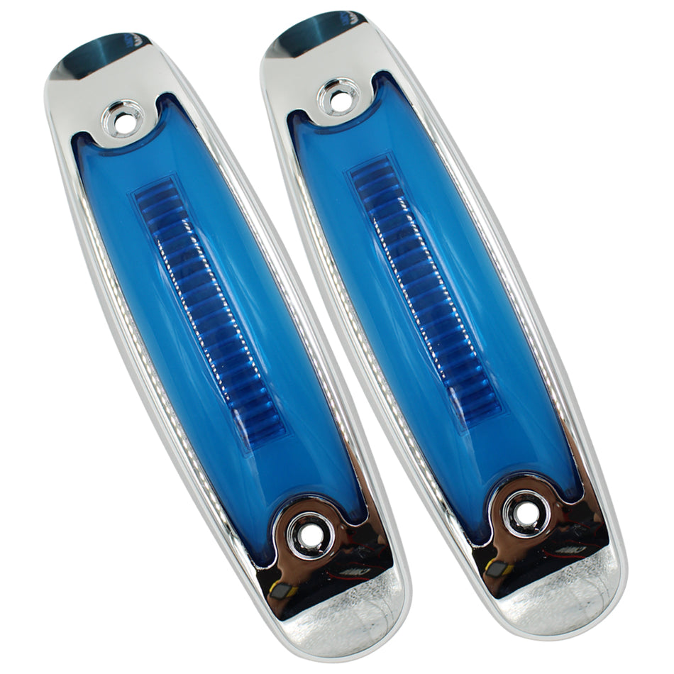 Plafón Led Rectangular 6¨ Con Bisel Cromo C/Estrobo Tr108