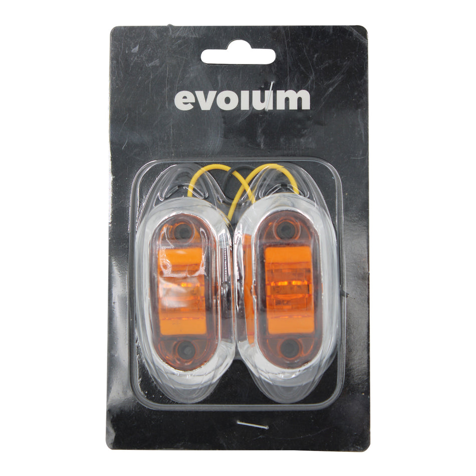 Plafón Ovalado 4 Luz Fija Y Con Estrobo TR112 Ámbar