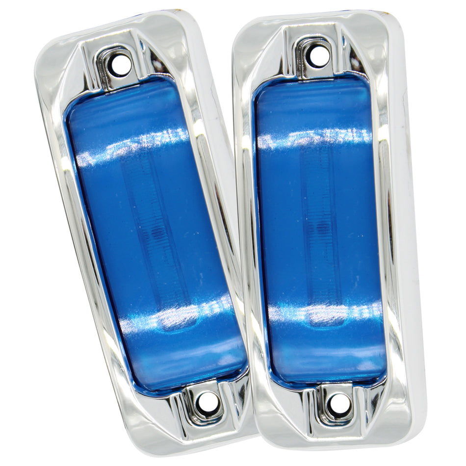 Plafon Led Rectangular 3.5¨ Con Bisel Cromo C/Estrobo Tr119