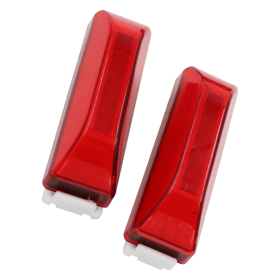 Plafón Led Rectangular 4¨ Con Bisel Cromo C/Estrobo Tr123 Rojo