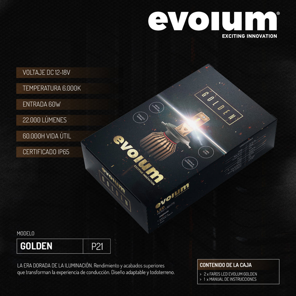 Focos Led Faros Kit Automotriz Golden 9004