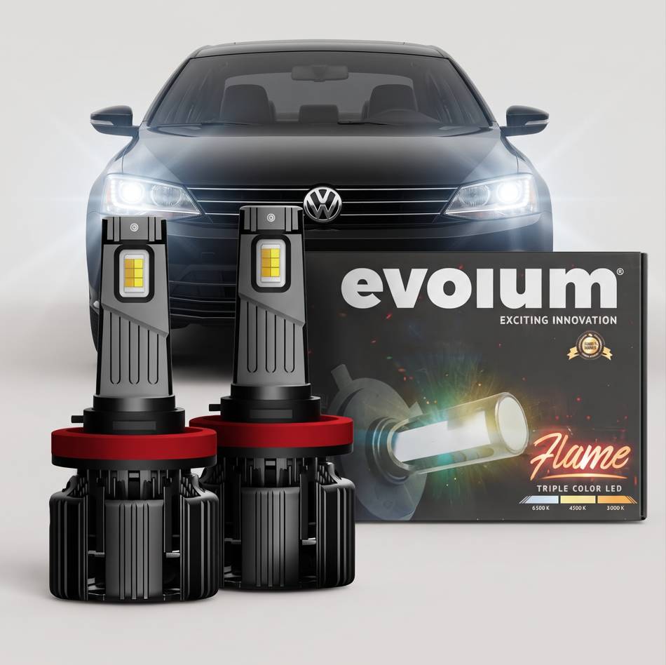Focos Led Faros Kit Automotriz Flame H1 H3 H7 H11 9005 9006