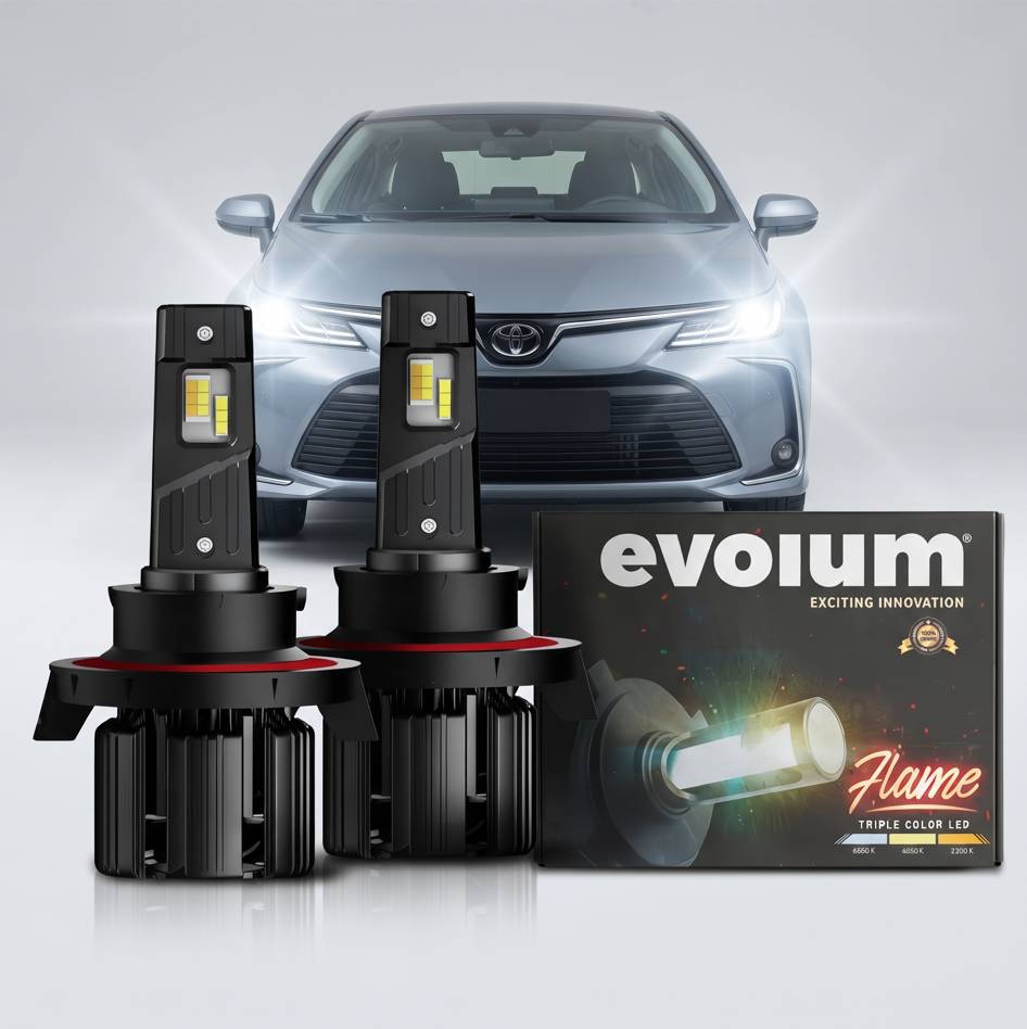 Focos Led Faros Kit Automotriz Flame H4 H13 9007 9004