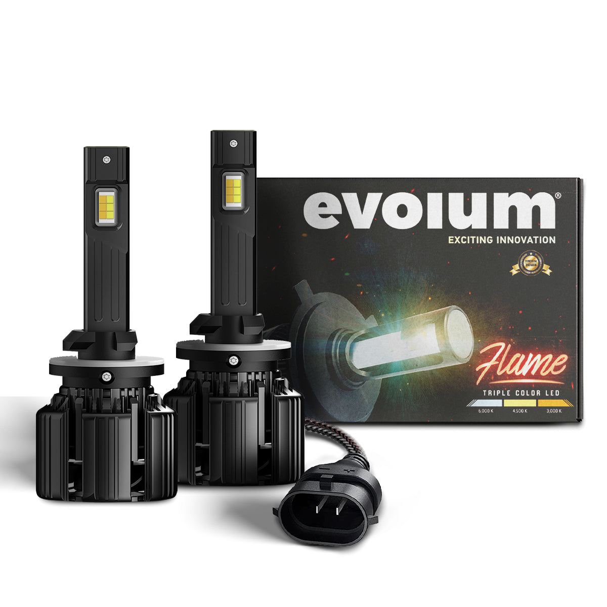 Focos Led Faros Kit Automotriz Flame H1 H3 H7 H11 9005 9006